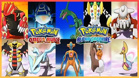 Well, maybe new isnt the correct word for Pokemon Omega Ruby and Alpha Sapphire, which are remakes of the GBAs Ruby and Sapphire games from 2002. . Omega ruby all legendaries